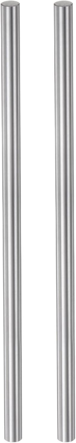 uxcell 2pcs Linear Motion Rod Shaft Guide 8mm x 200mm Bearing Steel Chrome Plated Smooth Hardened Rod High Precision Linear Motion Shaft Linear Rail for 3D Printer CNC DIY Tools