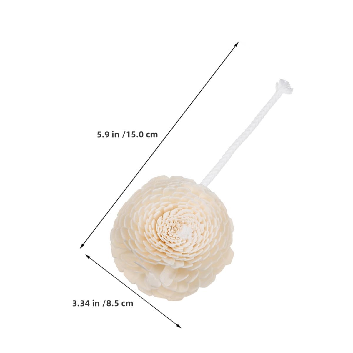 Toyvian Lot de 2 Diffuseurs d'Huiles Essentielles Fleurs Artificielles Remplaçables et Cordelette en Coton Flexible Diffuseur de Parfum Floral Décoratif pour Maison Bureau et Voiture