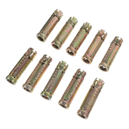 SEWOART Chevilles à Expansion Moletées M8 X 50 Mm en Acier pour Béton Massif, Ancrages Boulons D’ancrage Moletés, Fixation pour Matériaux Lourds, Lot de 10 Pièces, Usage Construction Solide