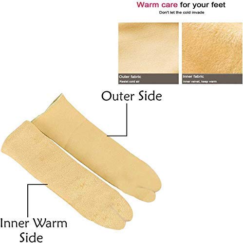 Image of Glus Unisex Winter Warm Fleece Socks, 100% Warm Super Hot For Men & Women