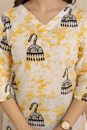 Image of Women's Short Kurti in TopsTunic Rayon Cotton Blend | Ladies Ethnic Tunic