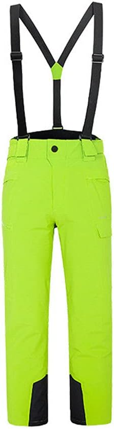 Winter Outdoor Snowboarding Men Women Warm Wear-Resistant Waterproof Windproof Skiing Pants Ski Trousers with Shoulder Straps one5 M