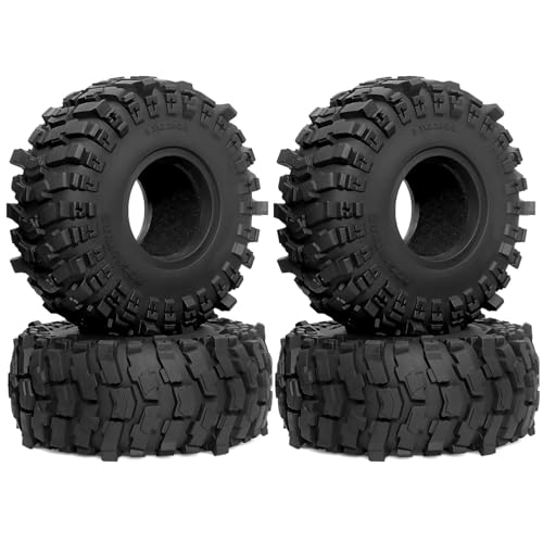 Pneus RC 133mm en caoutchouc pour vos sorties crawler en forêt et montagne