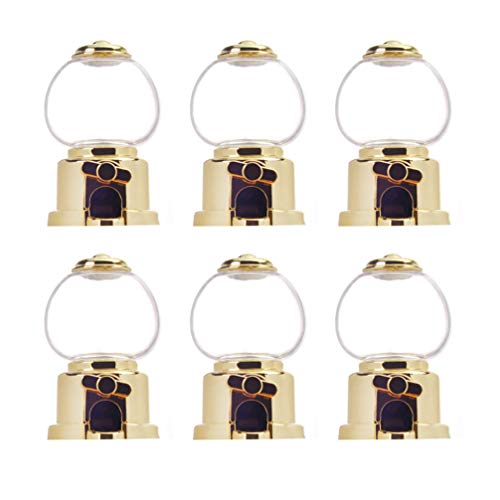 Cupcake Dispenser 6pcs Mini Candy Dispenser Desktop Bubble Gum Candy Dispenser for Party Favor