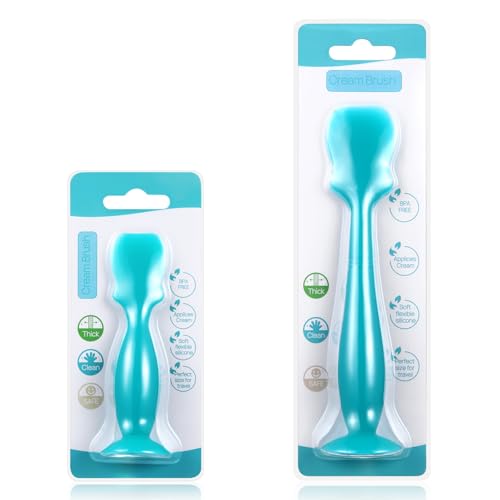 Image of MUQING 2 Pack Diaper Cream Spatula, Baby Butt Paste Spatula, Soft and Flexible Silicone Diaper Rash Cream Applicator