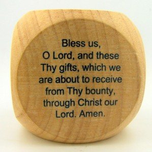 CB My Favorite Catholic Prayers Wooden Cube, 2 1/4 Inch - Thumbnail 3