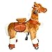 Produktbild Galoppo Reitpferd auf Rollen für Kinder ab 2 Jahren in der Größe Small  XXL Spielpferd zum Spielen und mechanischen Reiten für Indoor und Outdoor