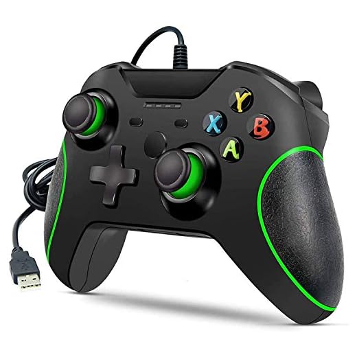 Manette filaire pour Xbox One, manette filaire Xbox One, manette de jeu USB compatible avec Xbox One/S/X/PC, Windows 7/8/10 avec casque audio jack 3,5 mm