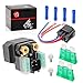 Starter Solenoid Relay M-B & Plug Compatible with Yamaha Grizzly 550 700 Kodiak 700 FJR1300 WR250R WR250X YFZ R1 R6 MT-10 VK10 VK540