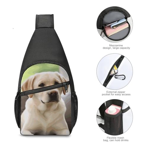 Bolso bandolera para senderismo estilo Labrador miniatura 5