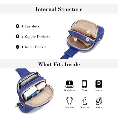 Image of INICAT Lightweight Small Crossbody Sling Bag for Women | Mini Travel Purse,Multi-pocket with Card Slots,Durable Vegan Leather,Everyday Carry