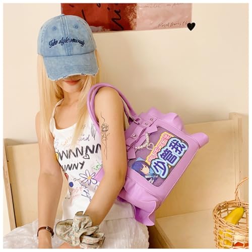 Pin display inserts sheet for ita crossbody bag Pearl Bow Itabag Insert Display PU Leather Tote3