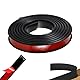 Self-Adhesive Rubber Strips, Neoprene Rubber Mat, Building Protection Mat, Flooring Protection Tape, Solid Tape for Sealing, DIY, Floor Protection, Shock Absorption, Non-Slip