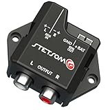 Stetsom ST6000 Audio Converter (Wire High to RCA), Remote Output Automatically Activated by Sound for Original Factory Stereo Radio Player, High Signal to RCA
