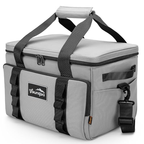 Image of Youngoa 30L Cooler Bag, Large Waterproof Insulated Cool Bag, Soft Fordable Cool Box Leakproof Portable Thermal Picnic Bags