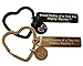Little Bobo NICU Mom Dad Nicu Baby Gift - Proud Momma/Daddy Of A Tiny But Mighty Warrior Keyring Thoughtful Preemie Parent Gift NICU baby gift of support, Black Metal and Rose Gold