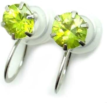 天然石 希少 スフェーン 痛くないイヤリング 送料無料】【受注生産】 人気♡ 天然石 希少 スフェーン 痛く