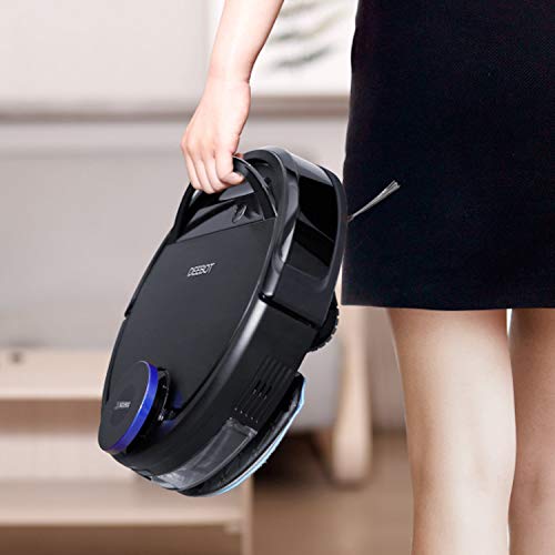 ECOVACS DEEBOT 930, Smart Robotic Vacuum, Carpet, Bare, Pet Hair plus Intelligent Mapping, OZMO Mopping, Adaptive Floor Sensing Technology, with Alexa Navi, Black (Renewed) - Thumbnail 4