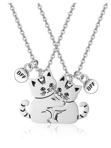 Matching Cat BFF Necklace for 2