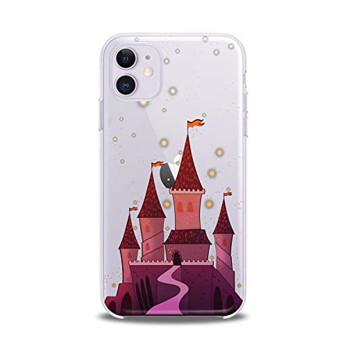 Lex Altern Case Compatible With Iphone 14 13 Pro Max 12 Mini 11 Xs Xr 8 X 7+ 6 Se 5 Castle Figure Magic Girl Slim Fit Purple Tower Art Lightweight Cover Kids Smooth Print Design Clear Soft Castle #TOP6