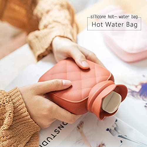 Warm waterzakfles Siliconen Gel Water-gevulde Food-Grade Mini-gebreide tas, draagbare Hot-Water Bag Care for Women… - Image 6