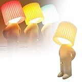 swertoy A Little Shy Man Creative Lamp, A Little Naughty Boy Desk Lamp, Bedside Night Light, Small Night Lights Home Decoration Novelty Gift (Yellow)