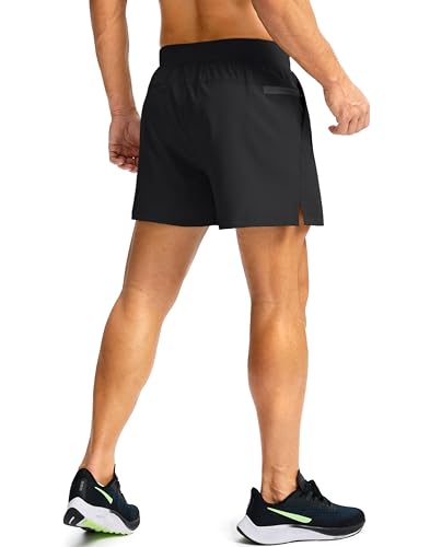 Image of Soothfeel Men's Running Shorts with Zipper Pockets 9 inch / 7 inch / 5 inch Quick Dry Eight Basketball Gym Workout Athletic Shorts