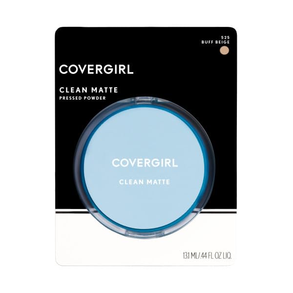 COVERGIRL Clean Matte Pressed Powder Buff Beige 10 g (Packaging may vary)