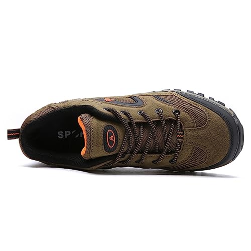 JiuQing Men's Hiking Shoes Casual Trail Running Shoes Waterproof Low Rise Backpacking Camping Trekking Shoes4