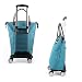 Robuste, faltbare Trolley-Tasche mit 4 leisen, um 360° drehbaren Rollen, wasserdichter Reißverschluss, abnehmbares Design, ideal für Supermarkt, Reisen, Picknick, Camping und Einkaufen, 28 l