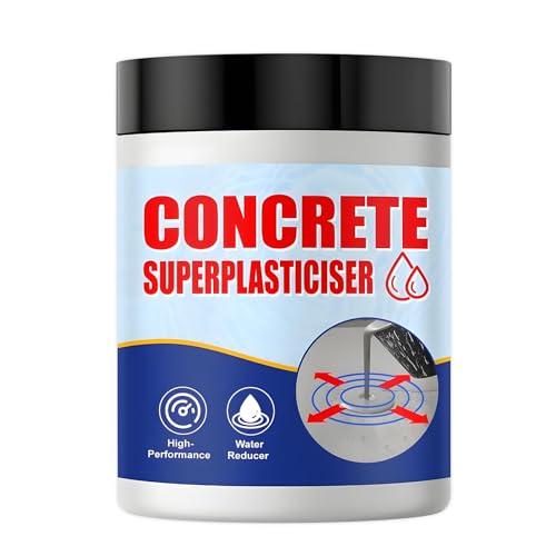 Concrete Super Plasticizer, Concrete Admixture, 16 Ounces High Range Water Reducer - High-Performance Super plasticizer Concretes Additive for Superior Strength, Workability (White, 16 Ounces)
