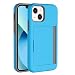Produktbild YegaXF Hülle für iPhone14 Premium Handyhülle mit Kartenfach: Wallet Handytasche Eingebautes Kartenfach TPU-Stoßfänger + Harte RückwandStoßdämpfer Schutzhülle - Blau