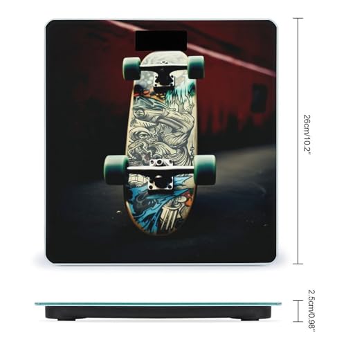 Báscula Digital de Baño Skate con vidrio templado miniatura 2