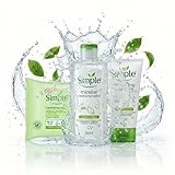 Simple Ultimate Double Cleanse Kit - Micellar Water 200ml, Facial Wipes & Foam Face Wash - Makeup Remover for Sensitive Skin - Hydrating Cleanser Set - Gentle Eye Makeup Remover - Travel Skincare Kit