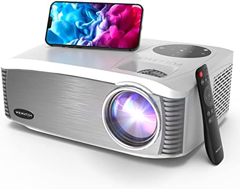 WEWATCH 20000LM 500 ANSI Projector - V70 Native 1080P Projector 5G WiFi Bluetooth Projector Indoor Office, Full HD Home Theater Movie Projector, Portable Video Projectors Compatible with HDMI/VGA/USB