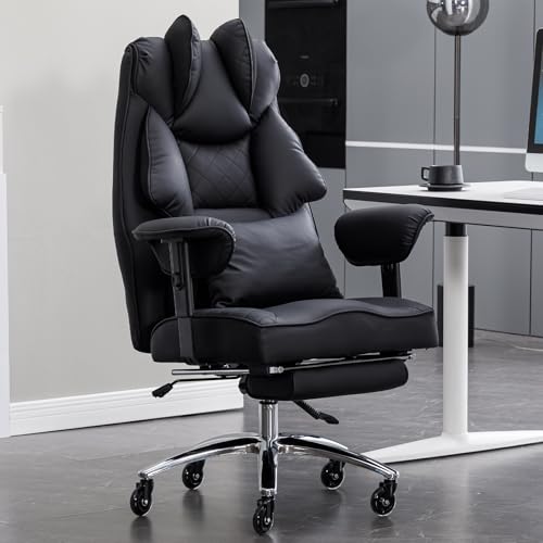 Asukale Ergonomischer Bürostuhl 200kg, Chefsessel mit Fußstütze – Ansicht 3