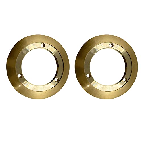 KCO Lighting Gold Metal Lamp Shade Rings Brushed Brass Lampshade Lock Replacement Gold Metal Rim for Glass Globe Lampshade Inside Threaded Diameter 1.9 Inch (48mm) (Gold)