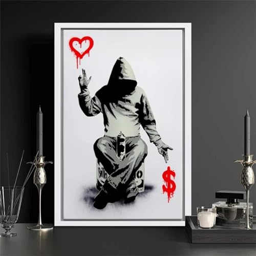 Impressions artisticofinition premium tableau graffiti sur toile tendue avec cadre bois