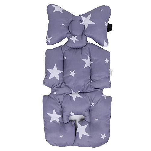 Comodo Tappetino per passeggino, Morbido Cotone Skin-friendly Traspirante Imbottiture per Sedili Monopezzo per Passeggini Accessori e Parti di Ricambio per 0-6 Anni Bambini (Viola)