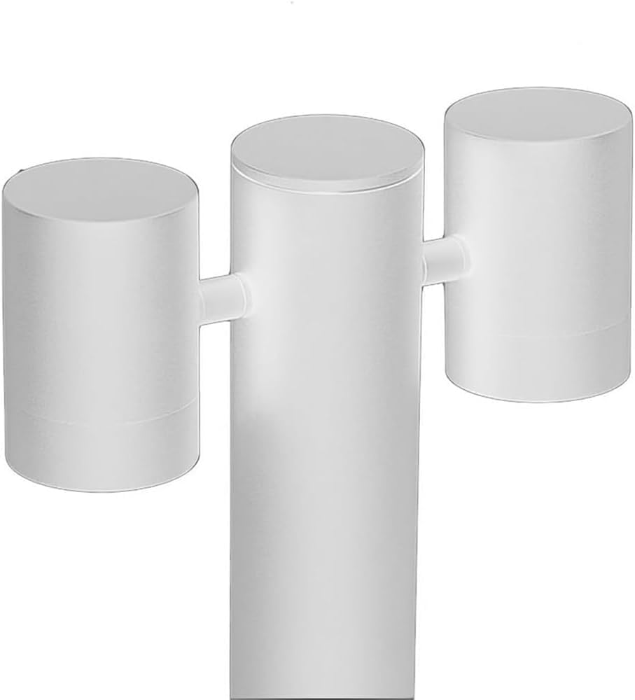 Lampione da Giardino GU10 IP44 440mm, Palo Luce da Esterno Moderno in Alluminio, Attacco GU10, Lampada da Terra per Vialetti, Giardino, Cortile – Senza Lampadina 539PB-B440 (Bianco)