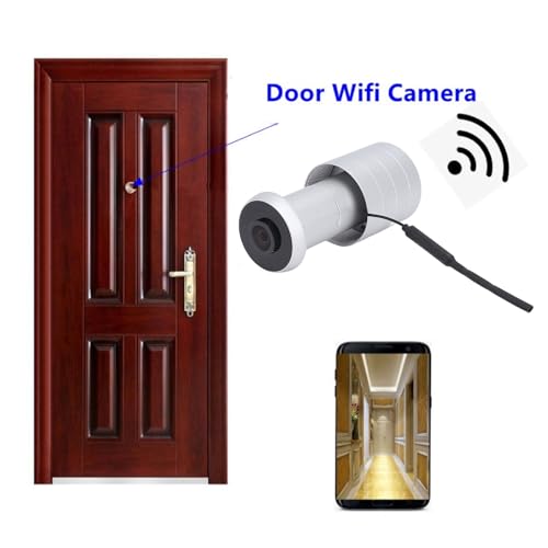 Bewinner 2-in-1 Türspion Kamera, 1080P 2MP 120° Weitwinkelobjektiv WIFI Türspion Guckloch, APP Steuerung Türspiegel für Zuhause, Büro