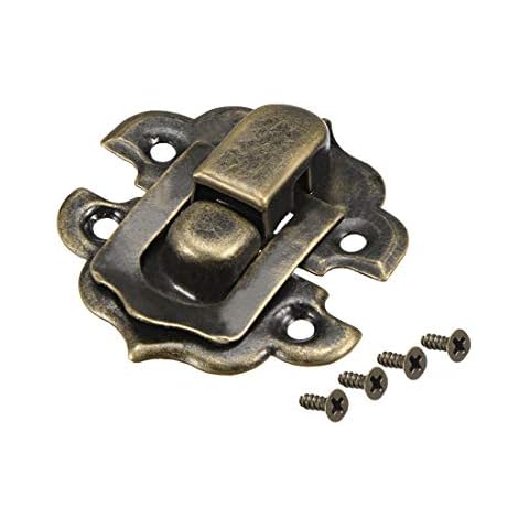 sourcing map Bronze Box Latch for Jewelry Cases Cover