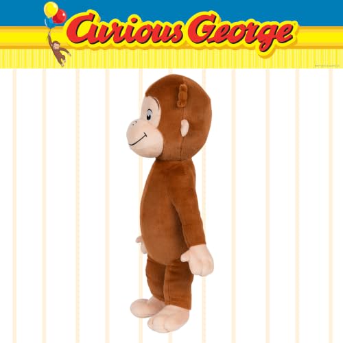 Image of Curious George Kids Bedding Super Soft Plush Cozy Cuddle Pillow, 18 inch, (Officially Licensed Product) by Franco