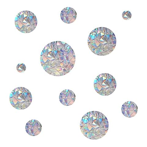 EONBES Prism Window Stickers for Birds Cover