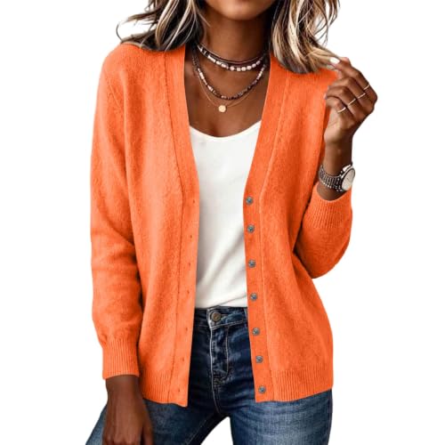 Cardigan Sweaters for Women V Neck Long Sleeve Knit Cardigans Shrug - image 1
