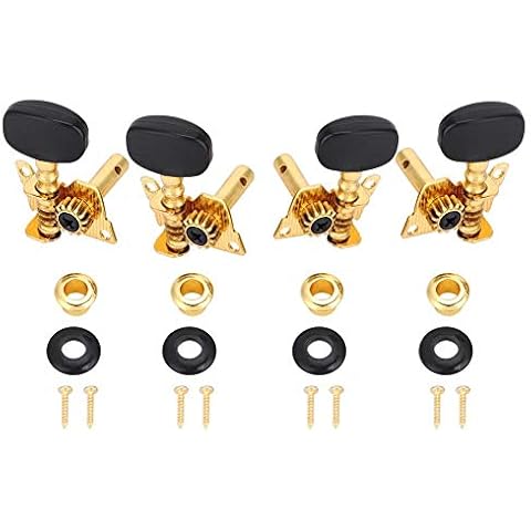 Dilwe 2L2R Ukulele Tuning Pegs for DIY Cover