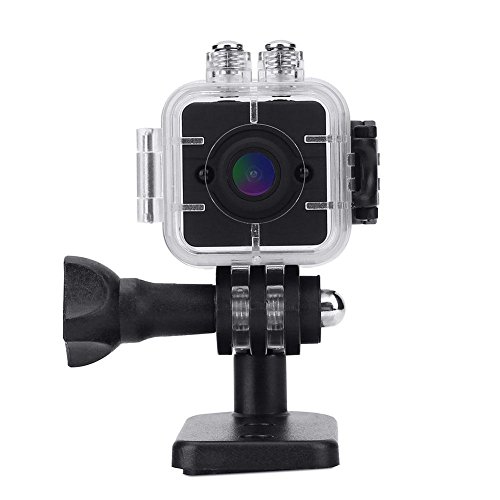 Action Kamera, 1080P HD Portable Mini Infrarot Wasserdicht Cube Camcorder mit Halterungen
