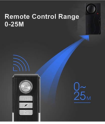 Wsdcam Wireless Vibration Alarm With Remote Control Anti-Theft Alarm Door/Window/Bike/Motorcycle/Vehicle Security Alarm thumb #2