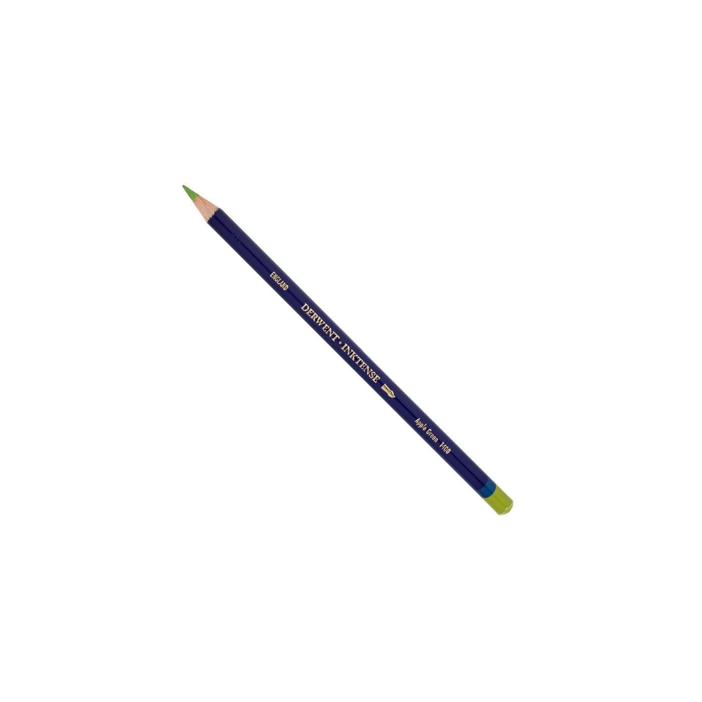 Derwent Inktense Permanent Watercolour Single Pencil, Apple Green (1400), 4mm Premium Core Strength, Water-Soluble, Ideal for Drawing, Colouring & Painting on Paper & Fabric, Professional Quality (0700916) โ image 1