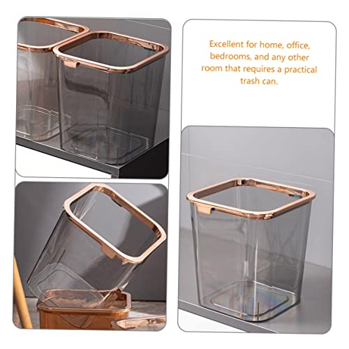 Caneca de Basura Rectangular Ligera para Hogar y Oficina miniatura 7